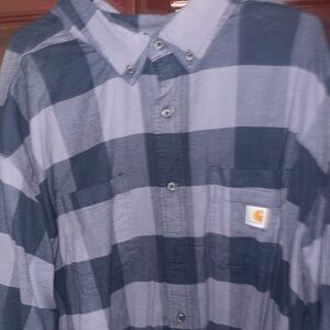 Carhartt Men's Relaxed Fit Flannel Sherpa-Lined Shirt